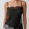 Miriam Satin & Lace Camisole – Black Miriam Satin & Lace Camisole – Black