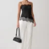 Miriam Satin & Lace Camisole – Black Miriam Satin & Lace Camisole – Black