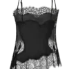Miriam Satin & Lace Camisole – Black Miriam Satin & Lace Camisole – Black