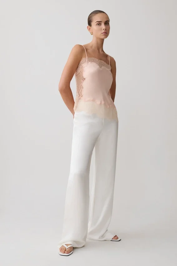 Miriam Satin & Lace Camisole – Peach Miriam Satin & Lace Camisole – Peach