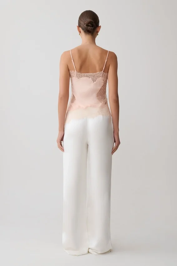 Miriam Satin & Lace Camisole – Peach Miriam Satin & Lace Camisole – Peach