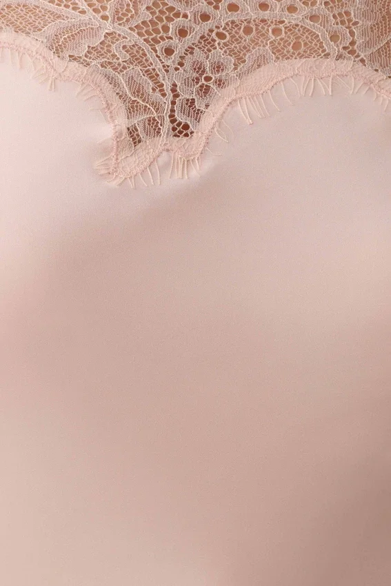 Miriam Satin & Lace Camisole – Peach Miriam Satin & Lace Camisole – Peach