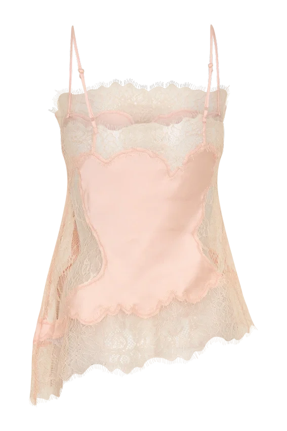 Miriam Satin & Lace Camisole – Peach Miriam Satin & Lace Camisole – Peach