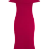 Molly Off Shoulder Knit Midi Dress – Raspberry