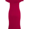 Molly Off Shoulder Knit Midi Dress – Raspberry