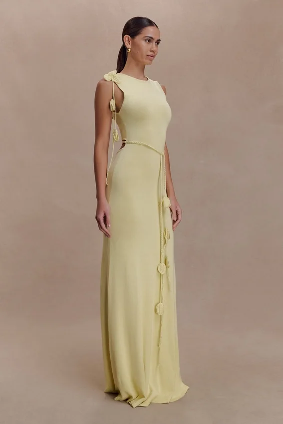 Monay Tulip Maxi Dress – Lemon Monay Tulip Maxi Dress – Lemon