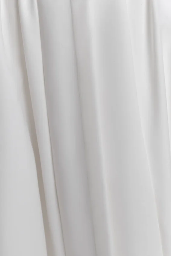 Monika Gathered Waist Cotton Midi Dress – White Monika Gathered Waist Cotton Midi Dress – White