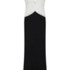 Monique Contrast Maxi Dress – Black