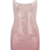 Mora Sequin Mini Dress – Ombre Pink