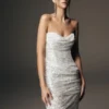 Nala Strapless Sequin Maxi Dress – Ivory