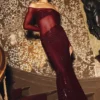 Nash Diamante Off Shoulder Maxi Dress – Mahogany Nash Diamante Off Shoulder Maxi Dress – Mahogany