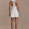 Nelly Halter Neck Cotton Mini Dress – White Nelly Halter Neck Cotton Mini Dress – White
