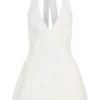 Nelly Halter Neck Cotton Mini Dress – White Nelly Halter Neck Cotton Mini Dress – White