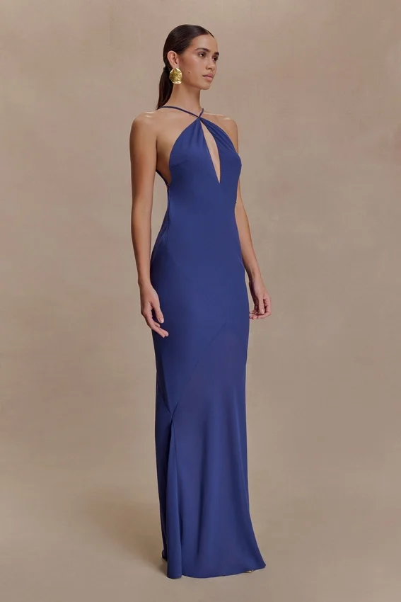 Nerea Slip Halter Maxi Dress – Purple Ink Nerea Slip Halter Maxi Dress – Purple Ink