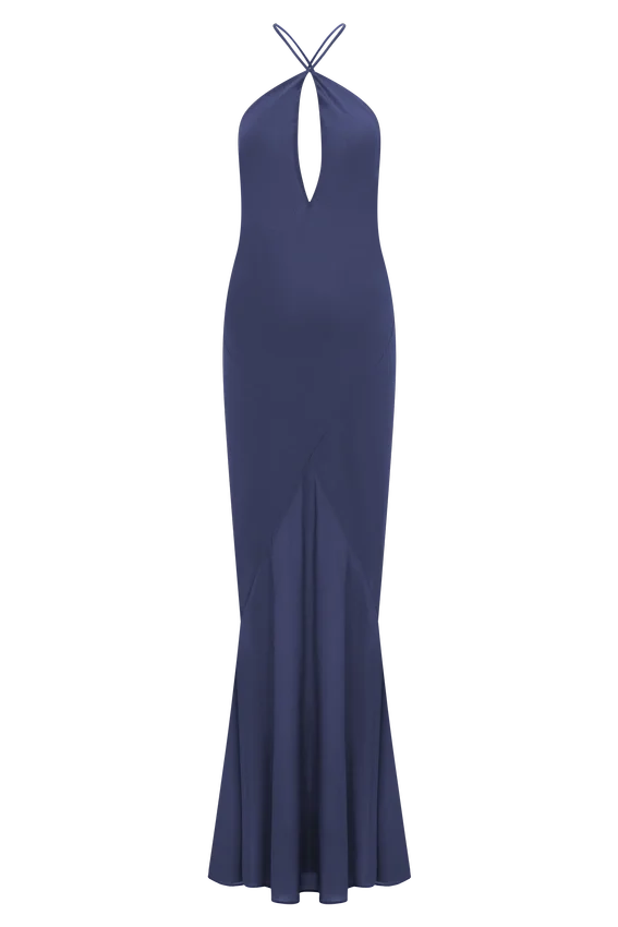 Nerea Slip Halter Maxi Dress – Purple Ink Nerea Slip Halter Maxi Dress – Purple Ink