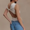 Niamh Modal Twist Back Bodysuit – Ivory