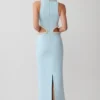Nicole Embellished Cut Out Maxi Dress – Pale Blue Nicole Embellished Cut Out Maxi Dress – Pale Blue