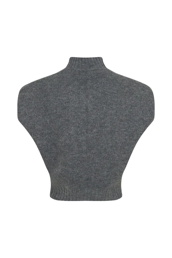 Niko Knit Oversized Top – Charcoal Niko Knit Oversized Top – Charcoal