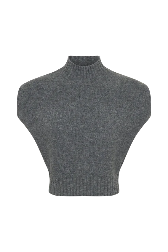 Niko Knit Oversized Top – Charcoal Niko Knit Oversized Top – Charcoal