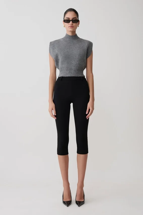 Niko Knit Oversized Top – Charcoal Niko Knit Oversized Top – Charcoal