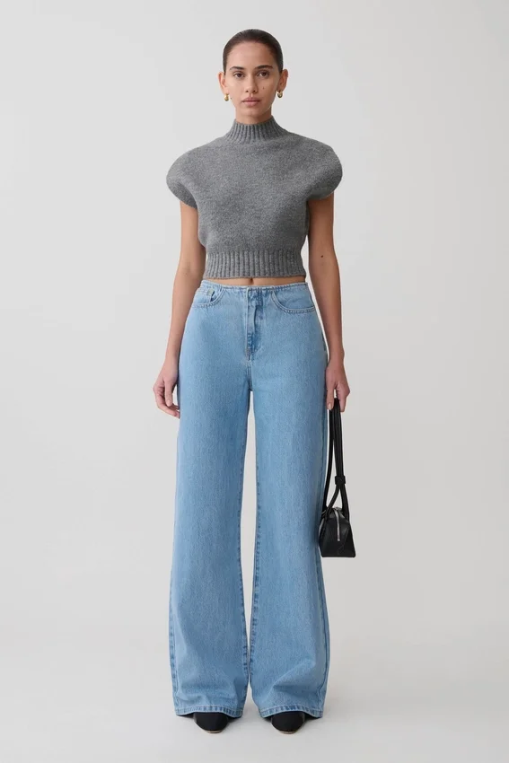Niko Knit Oversized Top – Charcoal Niko Knit Oversized Top – Charcoal