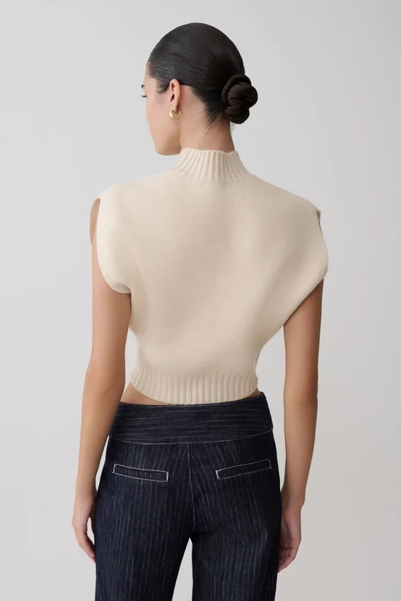 Niko Knit Oversized Top – Ivory Niko Knit Oversized Top – Ivory