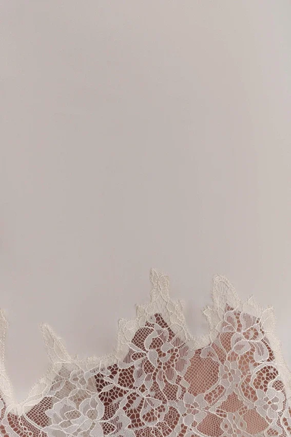 Nina Lace And Satin Mini Skirt – Ivory Nina Lace And Satin Mini Skirt – Ivory