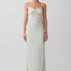 Nina Satin And Lace Camisole – Sage Nina Satin And Lace Camisole – Sage