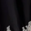 Nina Satin And Lace Maxi Skirt – Black/Ivory Nina Satin And Lace Maxi Skirt – Black/Ivory