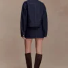 Olandria Oversized Jacket Top – Washed Indigo Blue