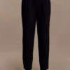 Olie Barrel Leg Suiting Pants – Black