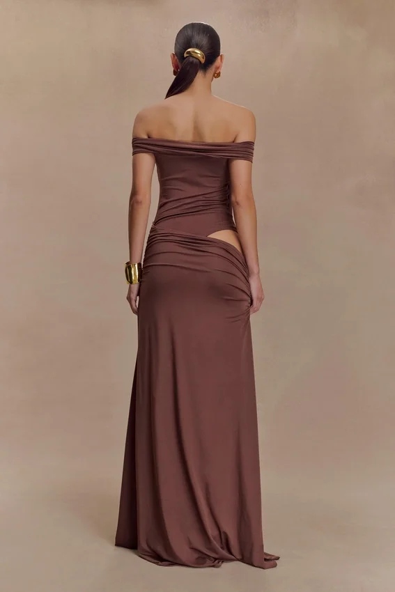 Oliver Slinky Maxi Dress – Chocolate Oliver Slinky Maxi Dress – Chocolate