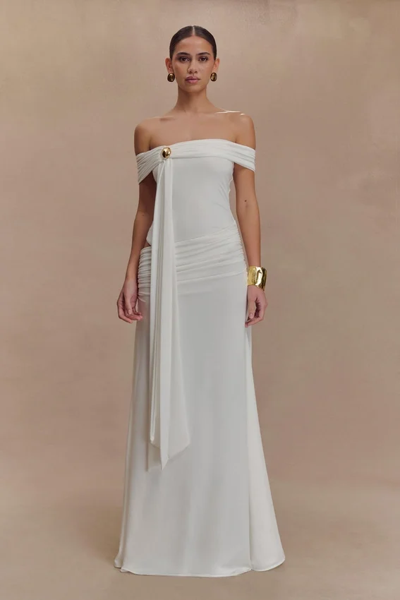 Oliver Slinky Maxi Dress – White Oliver Slinky Maxi Dress – White