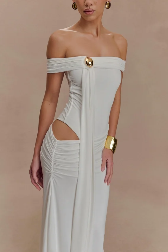 Oliver Slinky Maxi Dress – White Oliver Slinky Maxi Dress – White
