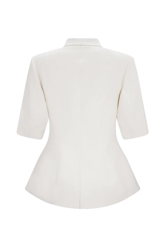 Opal Puff Sleeve Suiting Top – Ivory Opal Puff Sleeve Suiting Top – Ivory