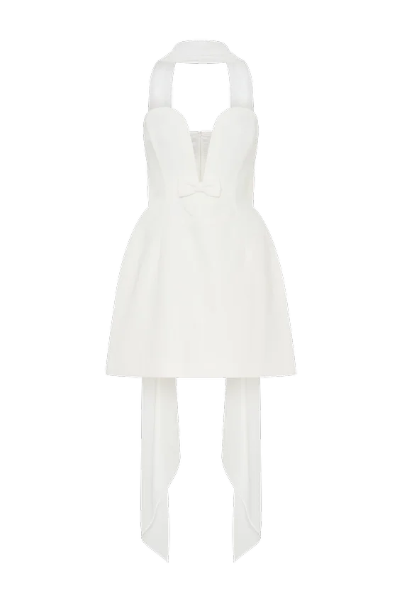 Orellia Strapless Suiting Mini Dress – Ivory Orellia Strapless Suiting Mini Dress – Ivory