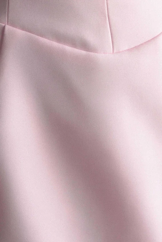 Orellia Strapless Suiting Mini Dress – Soft Pink Orellia Strapless Suiting Mini Dress – Soft Pink
