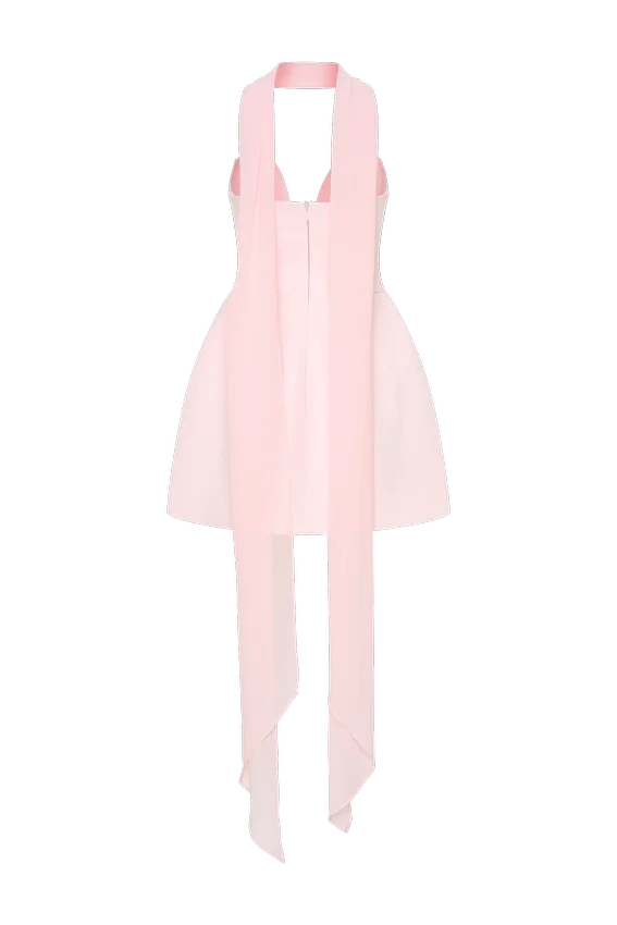 Orellia Strapless Suiting Mini Dress – Soft Pink Orellia Strapless Suiting Mini Dress – Soft Pink