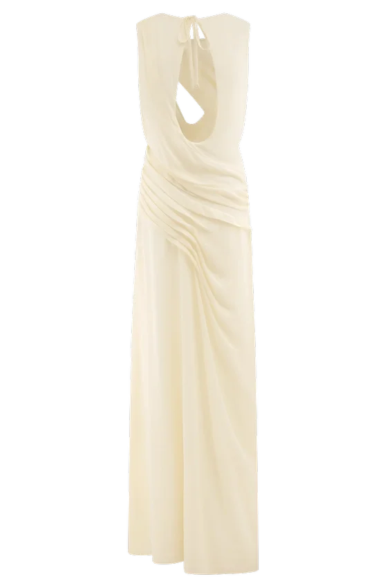 Oria Chiffon Maxi Dress – Ivory Oria Chiffon Maxi Dress – Ivory