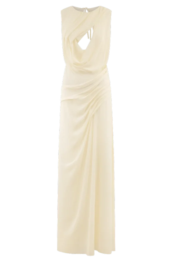 Oria Chiffon Maxi Dress – Ivory Oria Chiffon Maxi Dress – Ivory