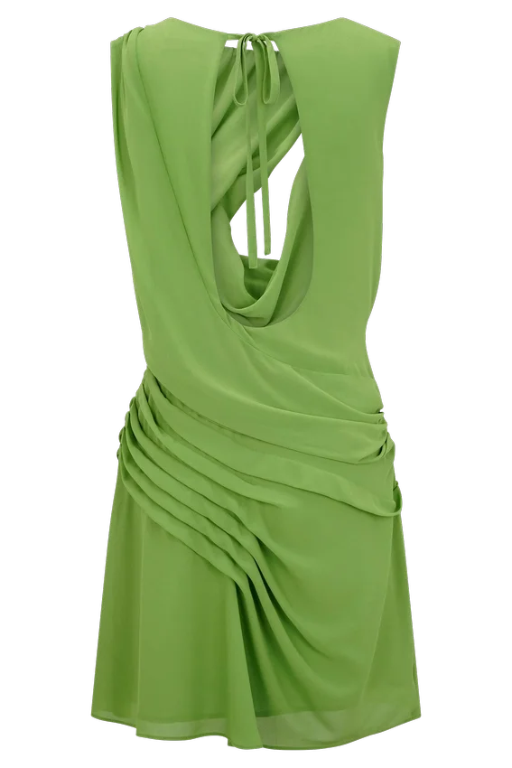 Oria Chiffon Mini Dress – Green Oria Chiffon Mini Dress – Green