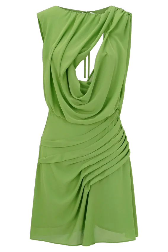 Oria Chiffon Mini Dress – Green Oria Chiffon Mini Dress – Green