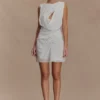 Oria Chiffon Mini Dress – White Oria Chiffon Mini Dress – White
