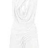 Oria Chiffon Mini Dress – White Oria Chiffon Mini Dress – White