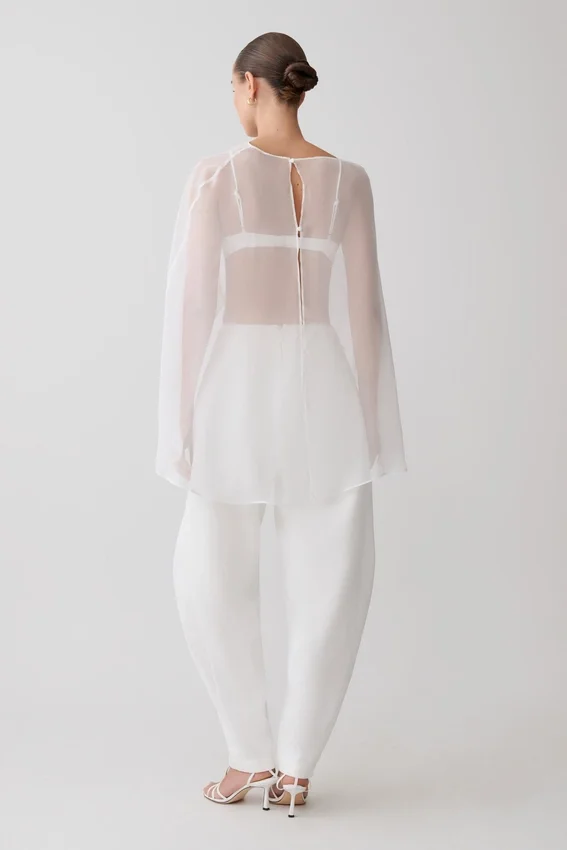 Oriana Linen Oversize Pants – White Oriana Linen Oversize Pants – White