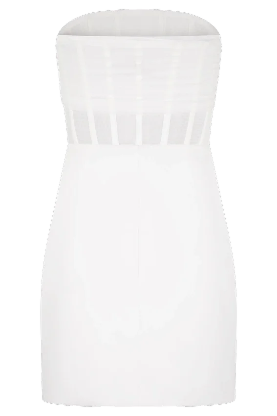 Palmer Mesh Corset Mini Dress – Ivory Palmer Mesh Corset Mini Dress – Ivory