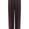 Penelope Pleated High Waisted Pants – Chocolate
