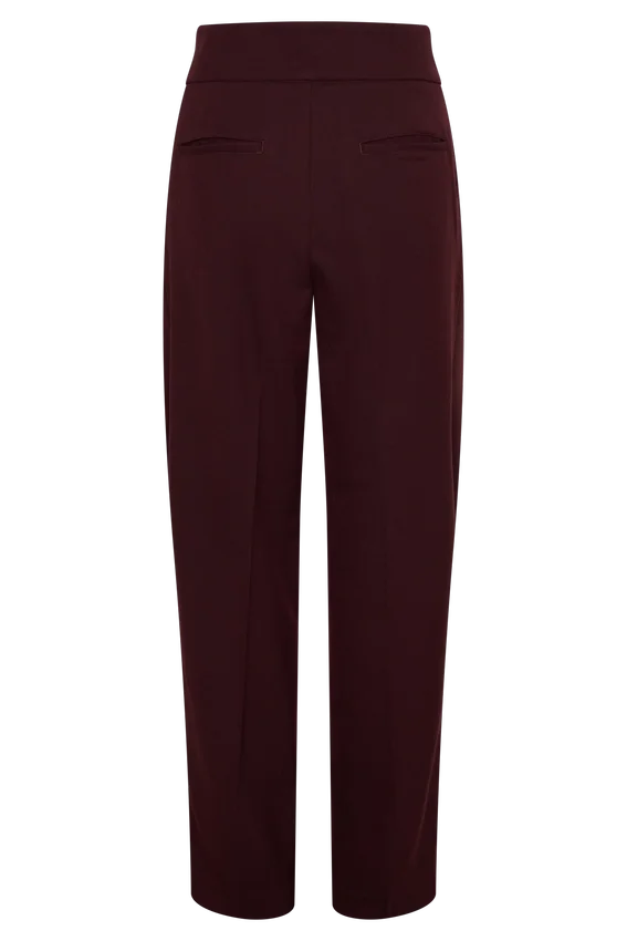 Penelope Pleated High Waisted Pants – Mahogany Penelope Pleated High Waisted Pants – Mahogany