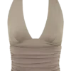Peregrine Modal Gathered Halter Top – Neutral Peregrine Modal Gathered Halter Top – Neutral