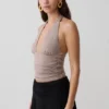 Peregrine Modal Gathered Halter Top – Neutral Peregrine Modal Gathered Halter Top – Neutral